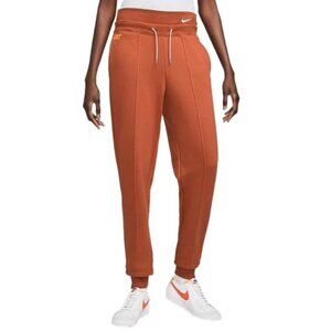 Nike Womens Burnt Sunrise Icon Clash Fleece Joggers  M Comfort Fit Ribbed Cuffs